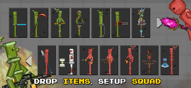 Trang bị vũ khĩ, vật phẩm và thiết lập quân đội