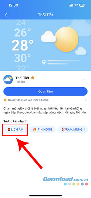 xem lich am Zalo 2*409127