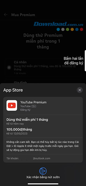 Youtube Premium dien thoai 5*409493
