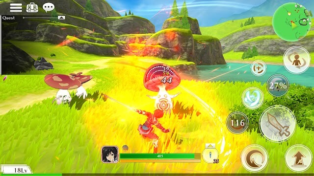 Tham gia các trận chiến trong game diễn ra trong thời gian thực