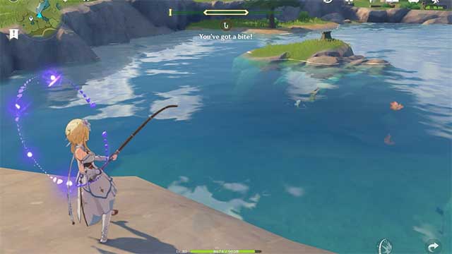 Bắt thành công 100 con cá để hoàn thành thành tích Ding ding ding