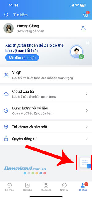 Zalo thu nho Mini Apps 3*409653