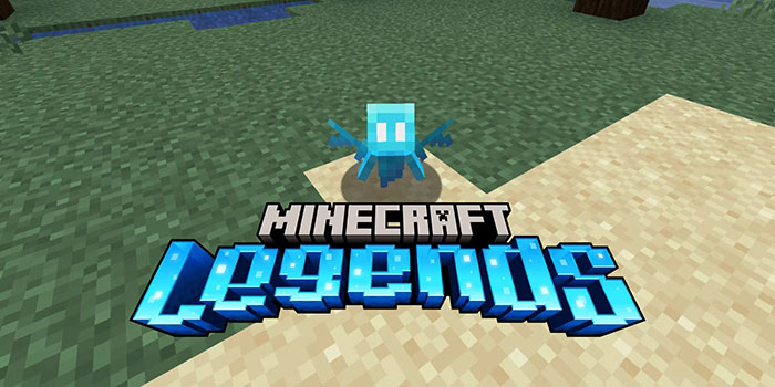 Allay xanh lam trong Minecraft Legends