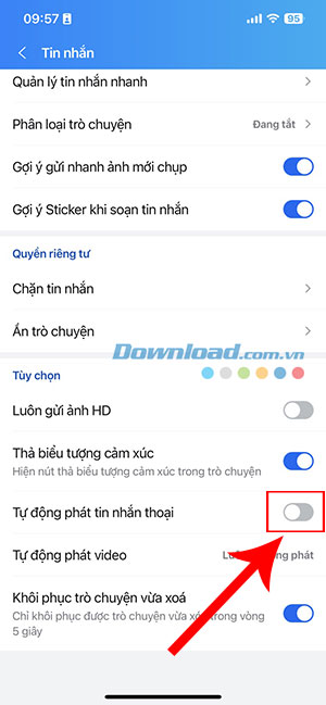 Zalo tiet kiem du lieu di dong 3 1*410077