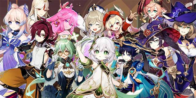 Hiện tại có 12 nhân vật sử dụng pháp khí trong Genshin Impact