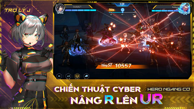 Game chiến thuật Cyber, nâng R lên UR