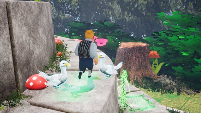 Mỗi nhân vật đều có một giao diện theo chủ đề cho mỗi trò chơi nhỏ