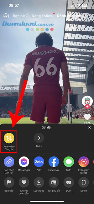 TikTok hoan tac video dang lai 2*411097