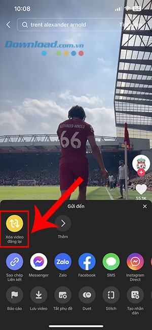 TikTok hoan tac video dang lai 5*411096