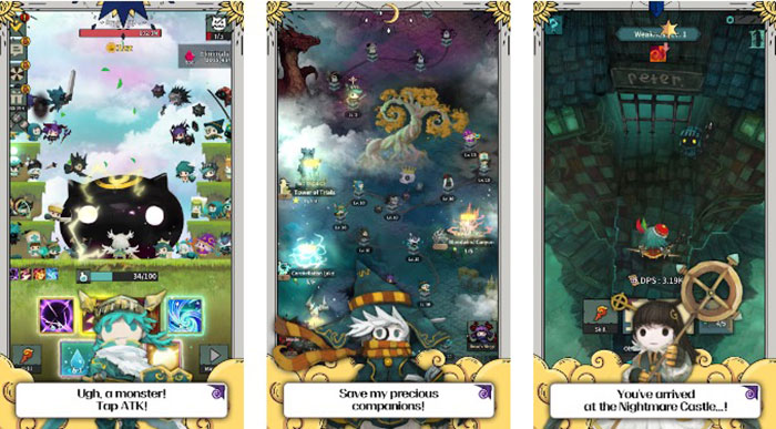 Game nhập vai cô hiệp sĩ Luna, chiến đấu với rồng để giải cứu bạn bè - Tap Dragon: Little Knight Luna