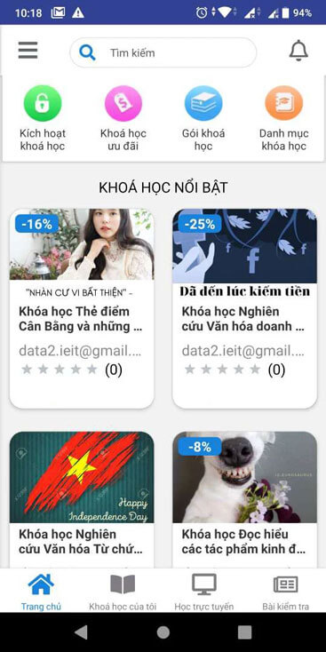 Trang chủ của mobiEdu