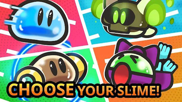 Lựa chọn anh hùng Slime và nâng cấp để trở nên mạnh mẽ