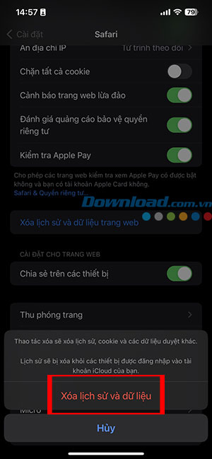 xoa lich su duyet web Safari 6*412272