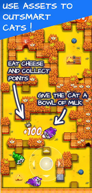 Sử dụng vật phẩm để vượt qua các con mèo