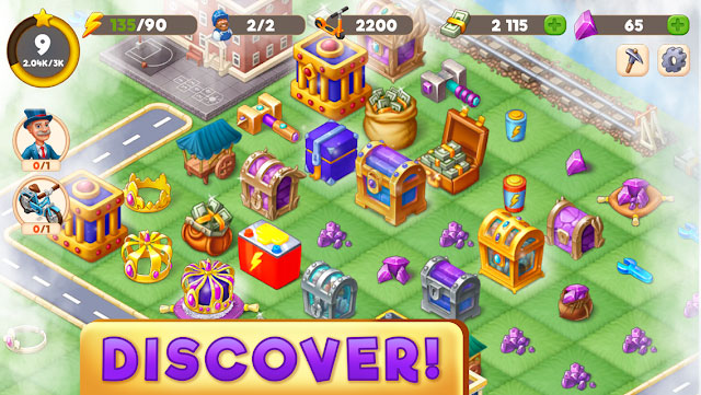 Khám phá các khu vực mới và thu thập kho báu