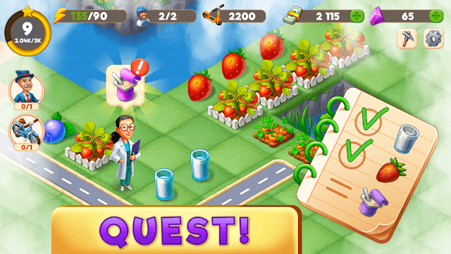 Hoàn thành nhiệm vụ và nhận phần thưởng