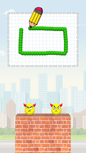 Vẽ để đập vỡ các quả trứng trong game Draw To Smash
