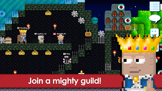 Tham gia một guild mạnh mẽ trong thế giới Growtopia