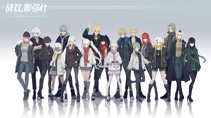 Một số nhân vật trong Punishing Gray Raven