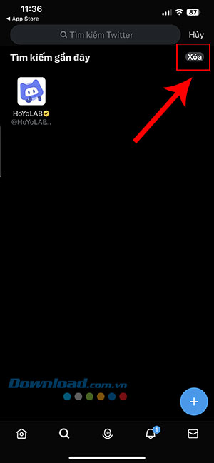 xoa lich su Twitter 4*413342