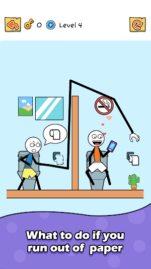 Trộm đồ bằng cánh tay kéo giãn trong game Thief Puzzle Stick Hero Rescue 