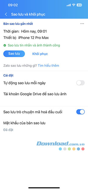 dong bo tin nhan Zalo dien thoai 6*413645