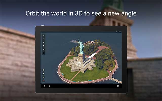 Google Earth hỗ trợ xem bản đồ 3D trực quan và độc đáo