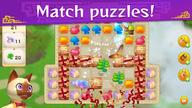 Nhiều câu đố match-3 vui nhộn và thách thức