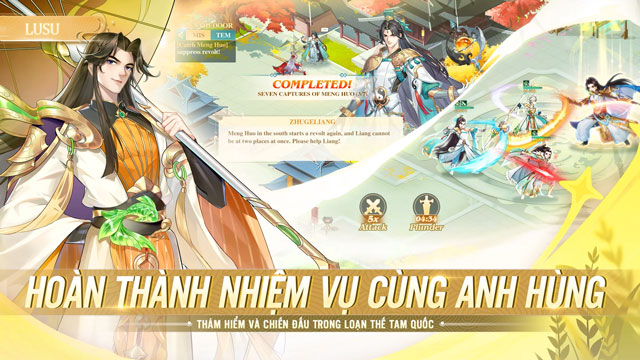 Hoàn thành nhiệm vụ cùng anh hùng - Thâm hiểm và chiến đấu thời Tam Quốc