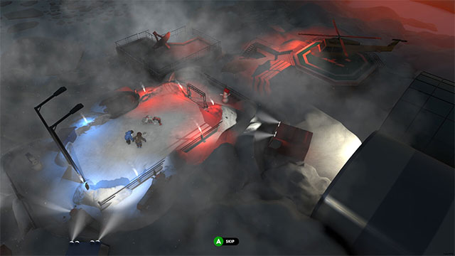 Chơi game Drunken FC ở góc nhìn từ trên xuống giúp bao quát toàn bộ diễn biến trên sân