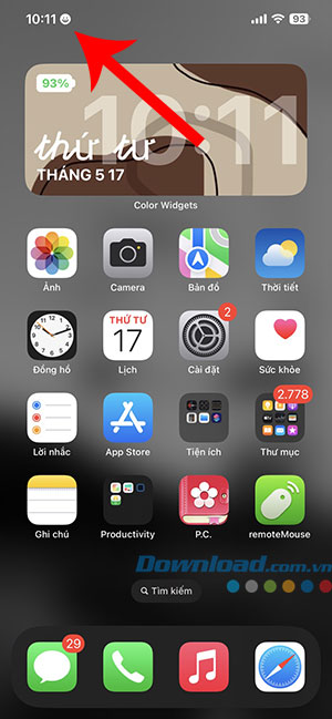 them emoji vao thanh trang thai iPhone 7*414193