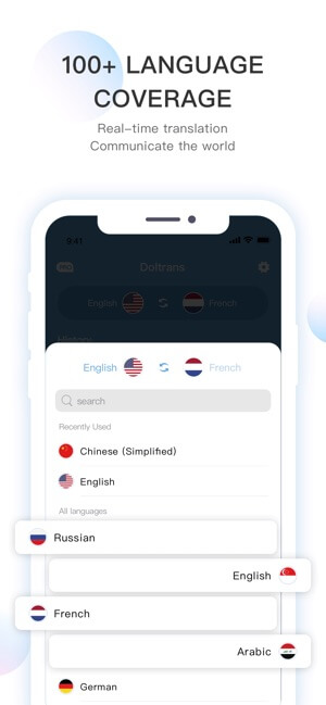Hỗ trợ dịch hơn 100 ngôn ngữ