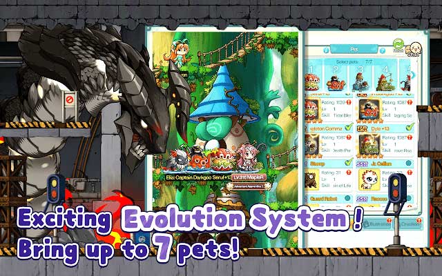 Hệ thống tiến hóa thú vị mang đến 7 con pet 