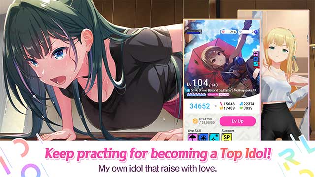 Giúp các cô gái luyện tập để trở thành idol hàng đầu