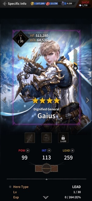 Chiêu mộ, nâng cấp và phát triển các anh hùng 