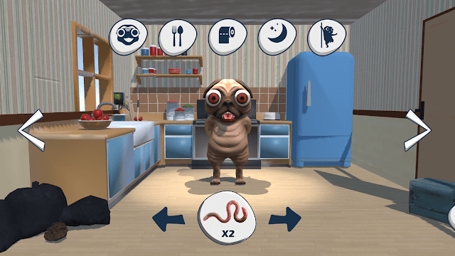 Chơi với chó Doge và giúp nó luôn vui vẻ trong game Talking Doge