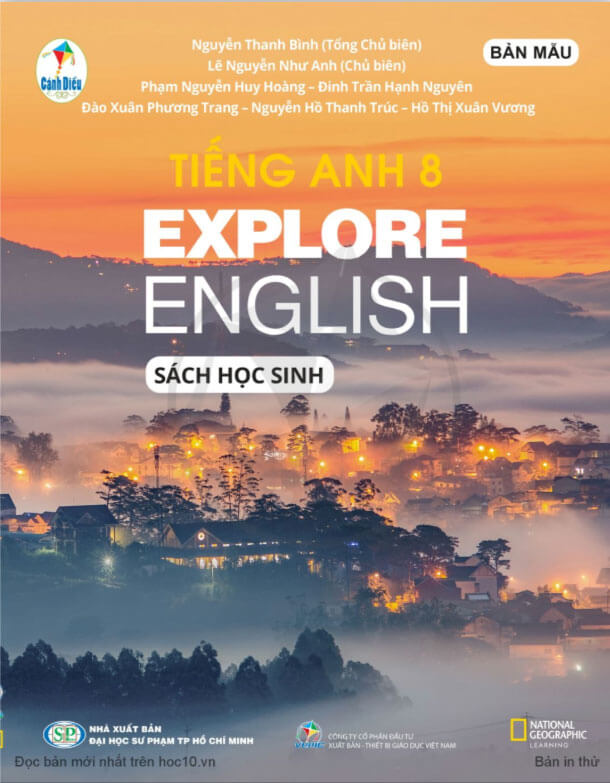 Sách giáo khoa Tiếng Anh 8 Cánh Diều