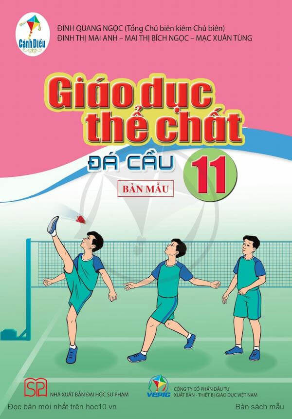 Sách Giáo dục thể chất 11 - Đá Cầu Cánh Diều