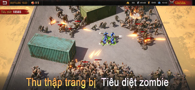 Thu thậo trang bị Tiêu diệt Zombie