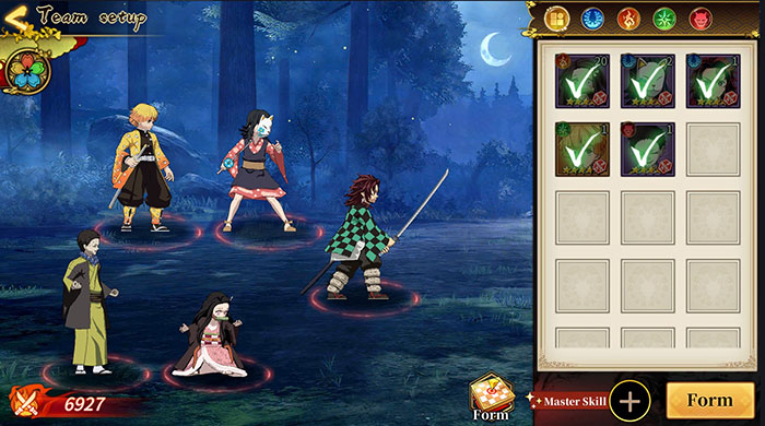 Người chơi Rage of Demon King cần xây dựng đội hình gồm 5 nhân vật mạnh mẽ để chiến đấu với kẻ thù