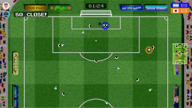 Thách thức kỹ năng của bản thân với năm cấp độ khó trong game 90 Soccer 