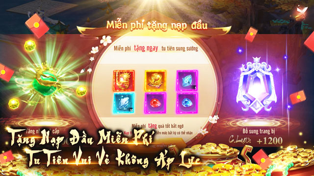 Tặng quà miễn phí khi nạp lần đầu