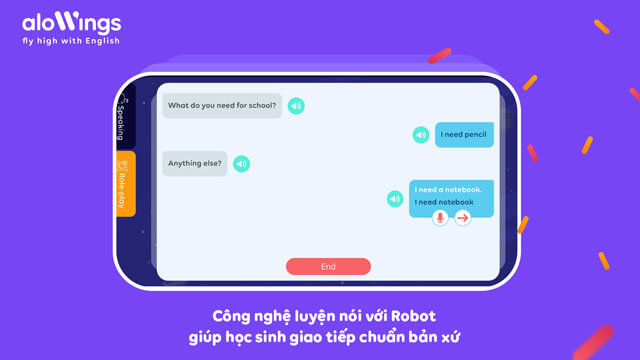 Công nghệ luyện nói với Robot giúp học sinh giao tiếp chuẩn bản xứ