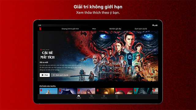 Xem phim, TV Series và game show không giới hạn trên kênh Netflix