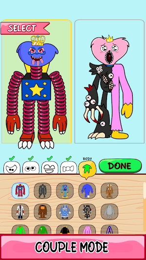 Mix Monster Couple Makeover cho bạn tạo 2 quái vật cùng lúc