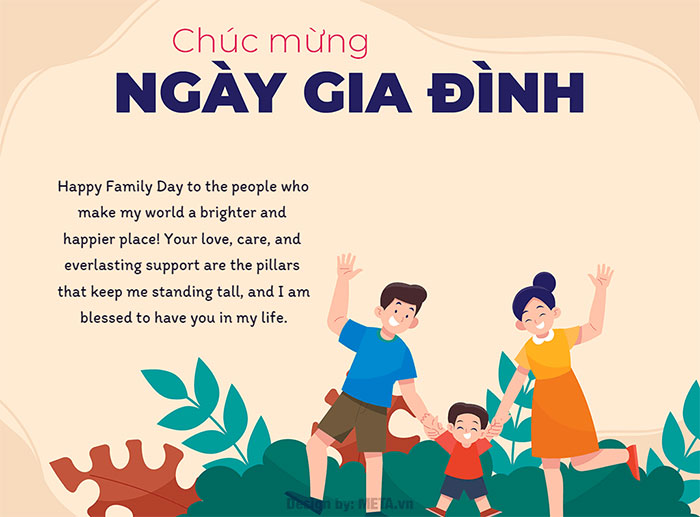 Mẫu thiệp mừng Ngày Gia đình Việt Nam 28/6 với thiết kế đẹp mắt và lời chúc ý nghĩa
