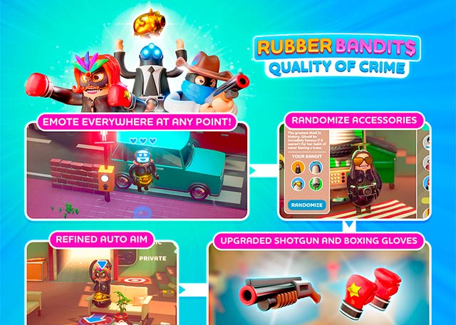 Rubber Bandit 1.8 - Quality of Crime bổ sung hàng loạt tính năng, nâng cấp và sửa lỗi đáng chú ý