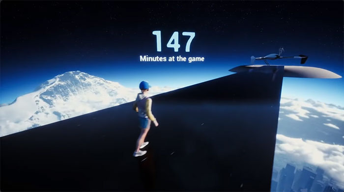 Thống kê tổng thời gian người chơi dành ra để phá đảo Only Up!