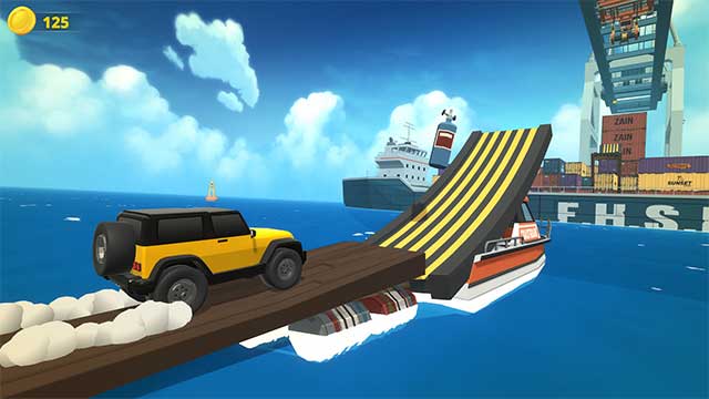 Thực hiện các động tác điều khiển xe điên rồ trong Stunt Paradise