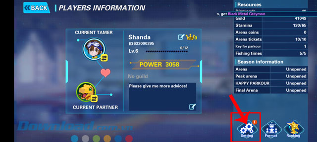 Chạm vào biểu tượng ảnh đại diện.